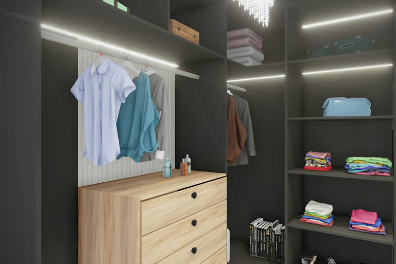 Quarto com closet