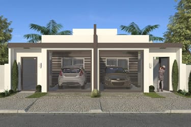 Projeto de casa geminada