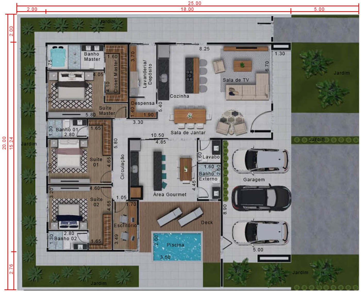 Planta Humanizada para sala de Jogos - Condomínio Residencial  Projetos de  casas terreas, Condominios residenciais, Projetos de casas