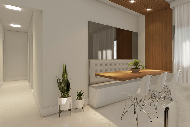 Planta de casa com suite e closet