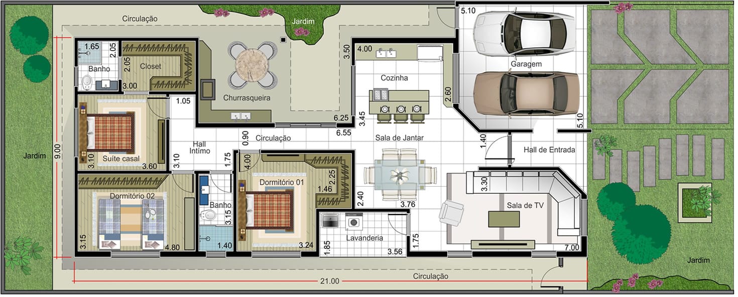 Planta Humanizada para sala de Jogos - Condomínio Residencial  Projetos de  casas terreas, Condominios residenciais, Projetos de casas