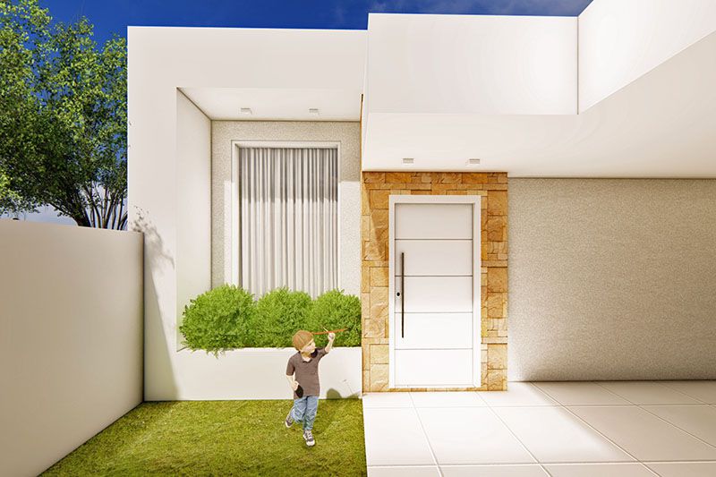 Planta de Casa Térrea Moderna