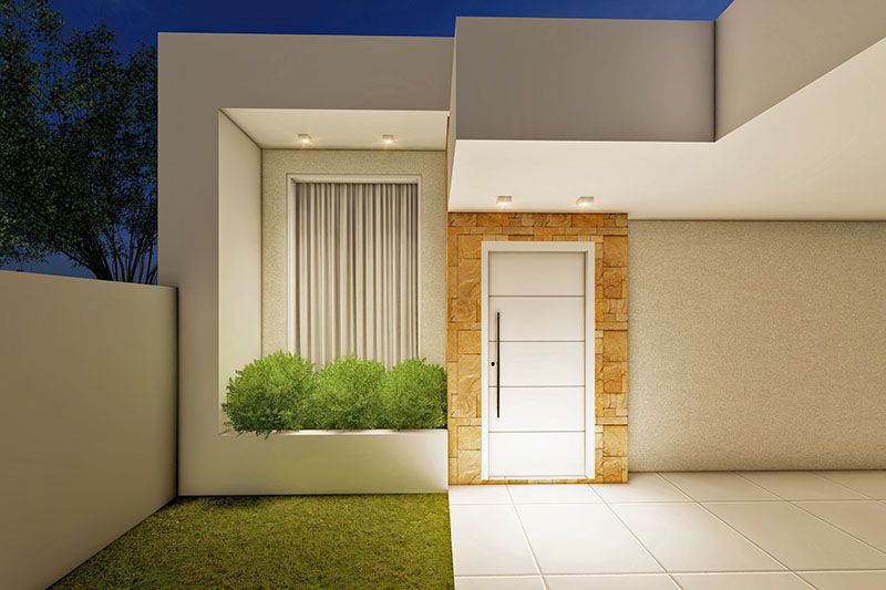 Planta de Casa Térrea Moderna
