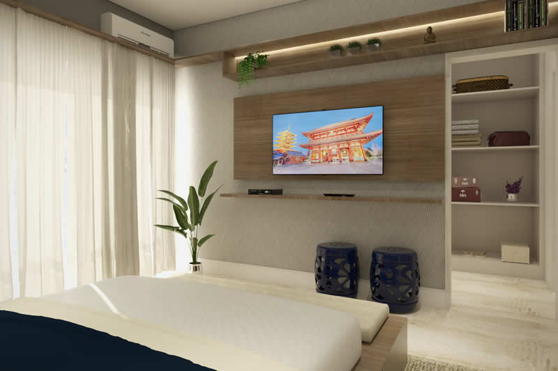 Painel de TV para quarto